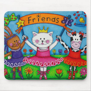 Ballerina Friends Mouse Pad