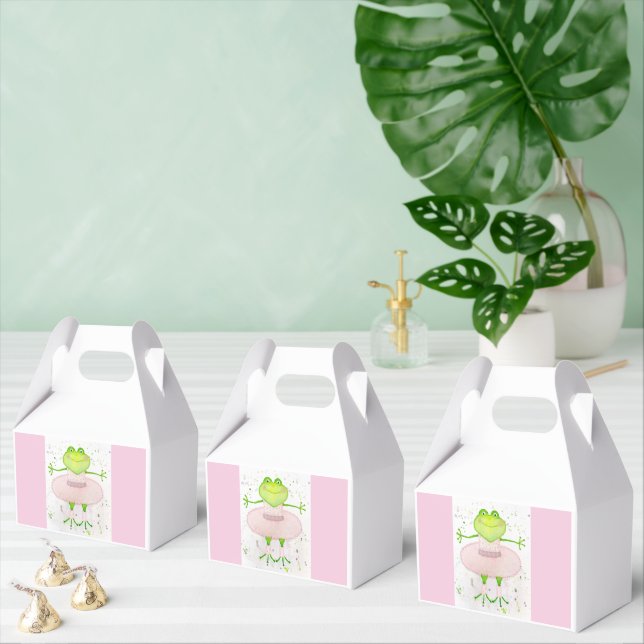 Ballerina Frog Favor Boxes (Multiple)
