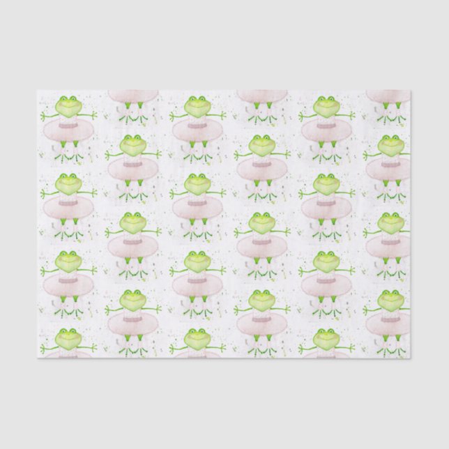 Ballerina Frog Tissue Paper (Front)