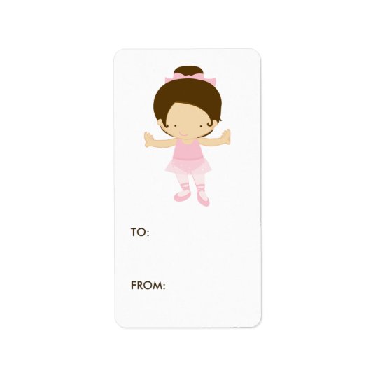Ballerina Gift Tag Labels | Zazzle.com