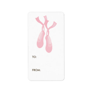 Ballerina Gift Tag Labels
