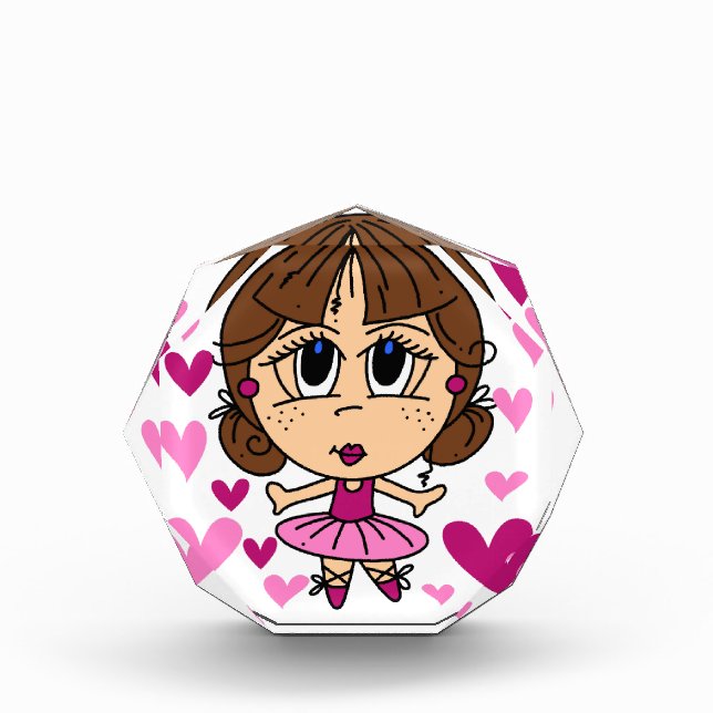 Ballerina Girl Acrylic Award (Front)