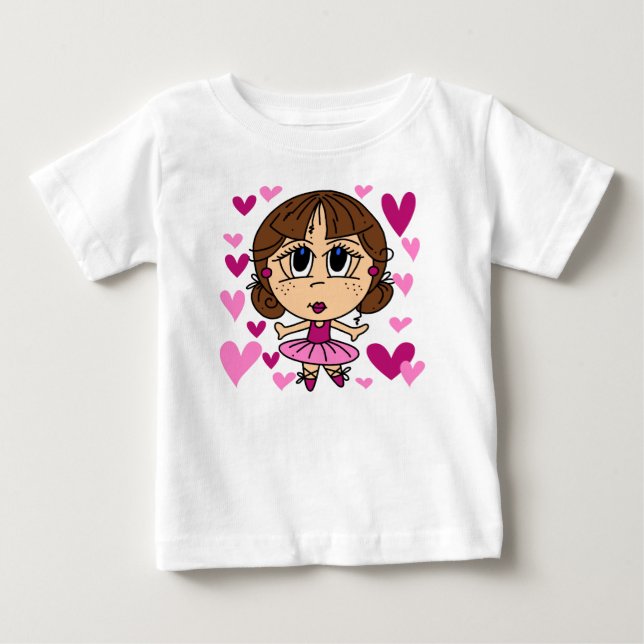 Ballerina Girl Baby T-Shirt (Front)