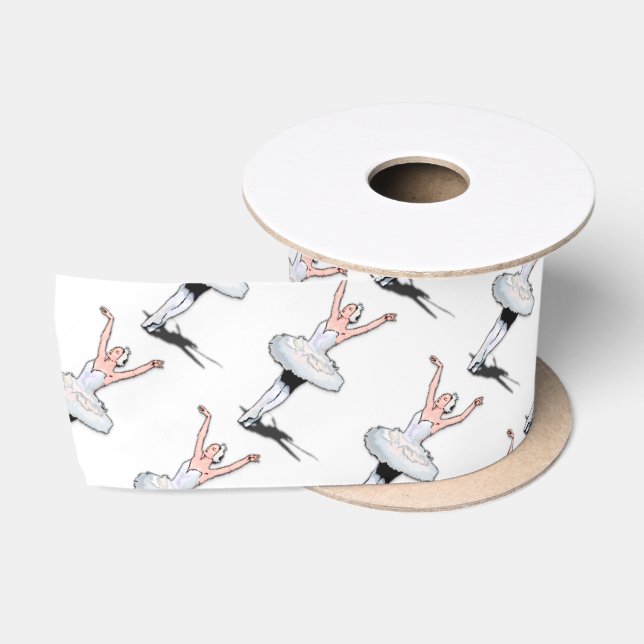 Ballerina Girl Ballet Birthday Party Ribbon (Spool)