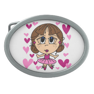Ballerina Girl Belt Buckle