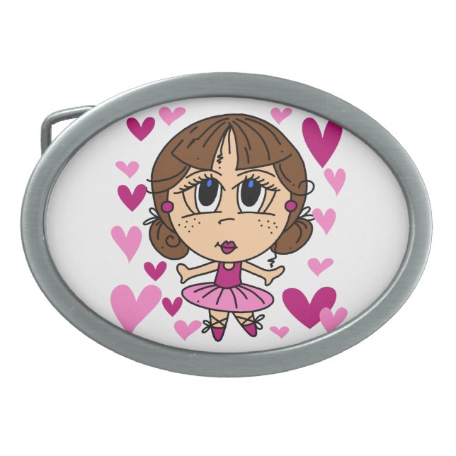 Ballerina Girl Belt Buckle (Front)