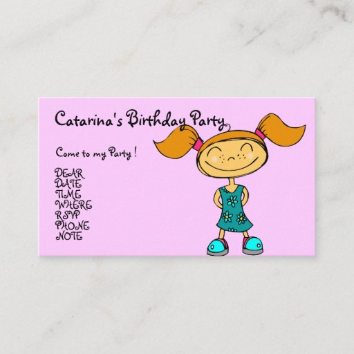 Customizable Ballerina Girl - Customized Business Cards