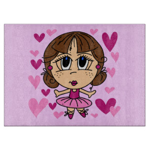 Ballerina Girl Cutting Board