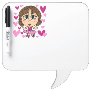 Ballerina Girl Dry-Erase Board