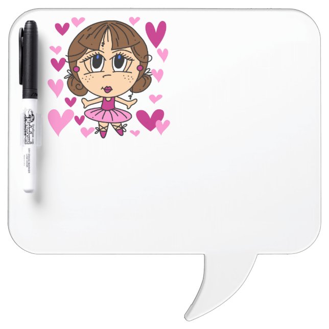 Ballerina Girl Dry-Erase Board (Front)