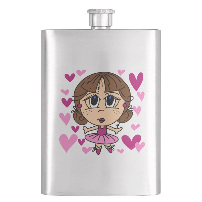 Ballerina Girl Flask (Front)
