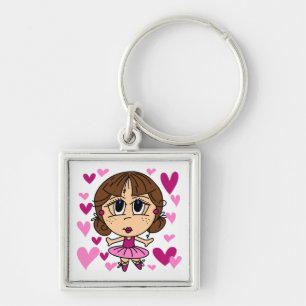 Ballerina Girl Keychain