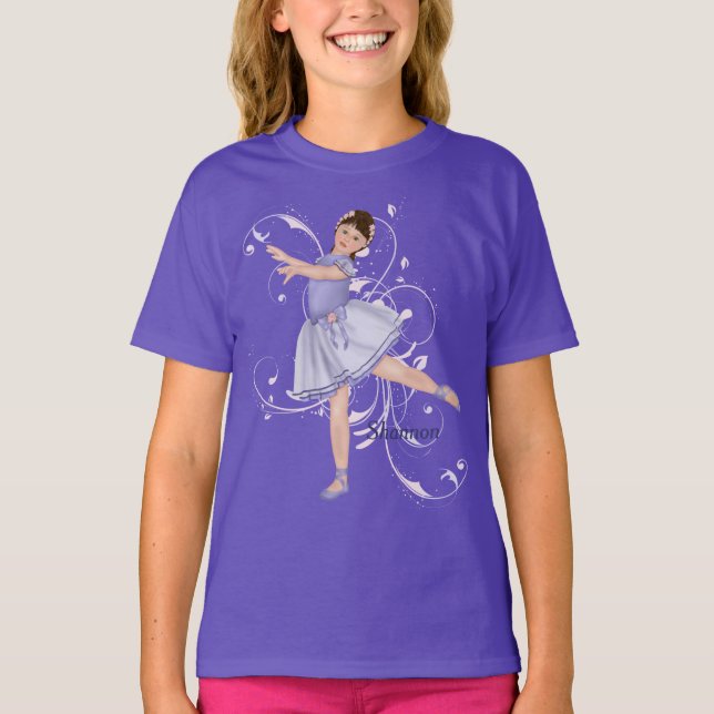 Ballerina Girl Pastel T-Shirt (Front)
