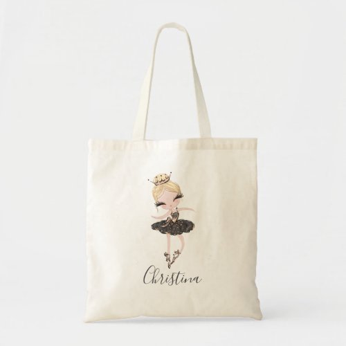 Ballerina Girl Personalized Ballet Party Gift Idea Tote Bag