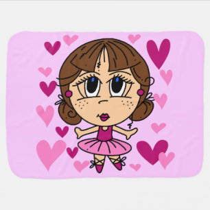 Ballerina Girl Receiving Blanket