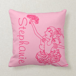 Idea Regalo Personalizzata con Nome Gifts Idea Chiara Name Custom Woman  Myth Legend Pink Birthday Party Throw Pillow, 18x18, Multicolor