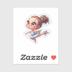 ballerina girl sticker