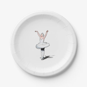 Ballerina Girl Themed Birthday Party Paper Plates