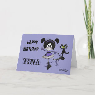 Ballerina Goth Style Card