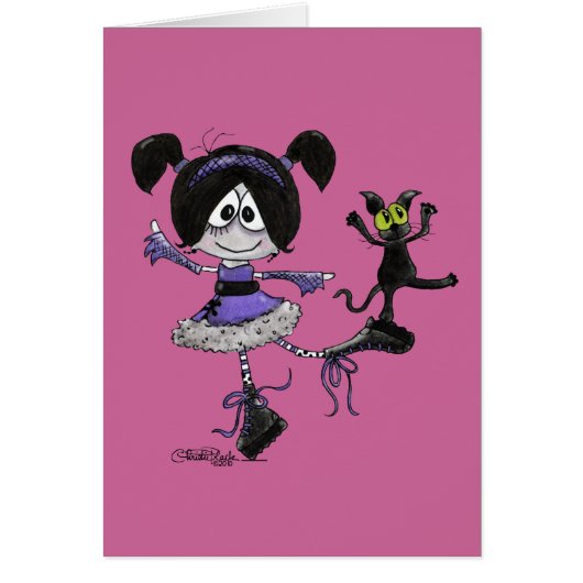 Ballerina Goth Style Cards (Front)
