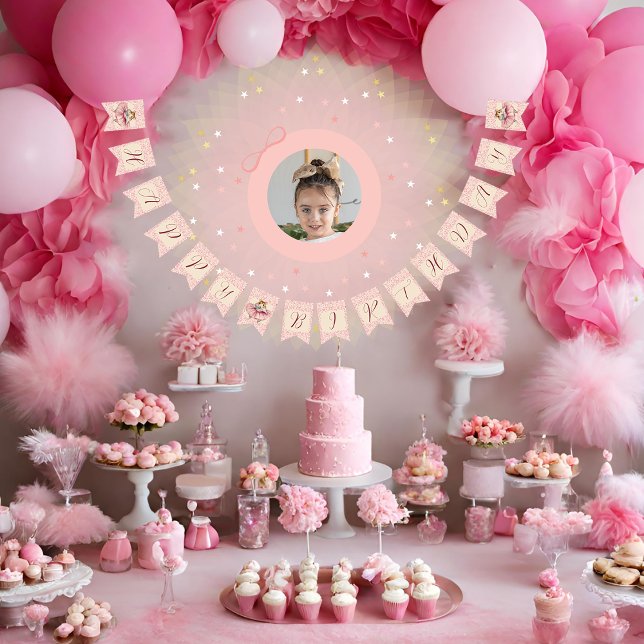 Ballerina Hamster Girls Birthday Bunting Flags (Creator Uploaded)