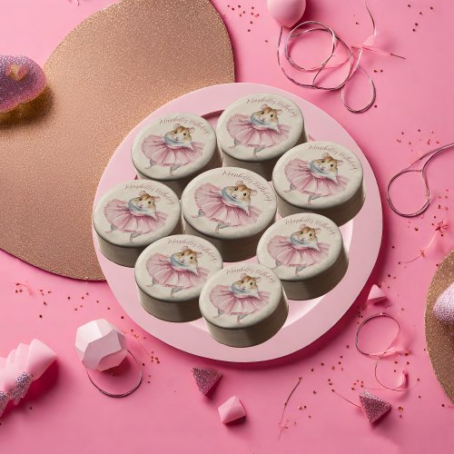 Ballerina Hamster Girls Personalized Birthday Chocolate Covered Oreo