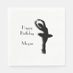 Ballerina Happy Birthday Paper Napkins