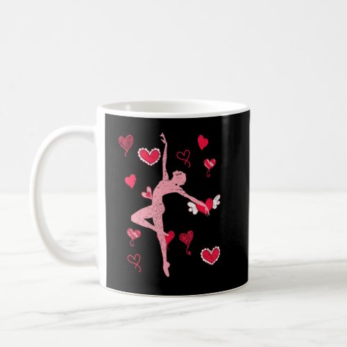Ballerina Hearts En Pointe Ballet Dancer Dancing B Coffee Mug