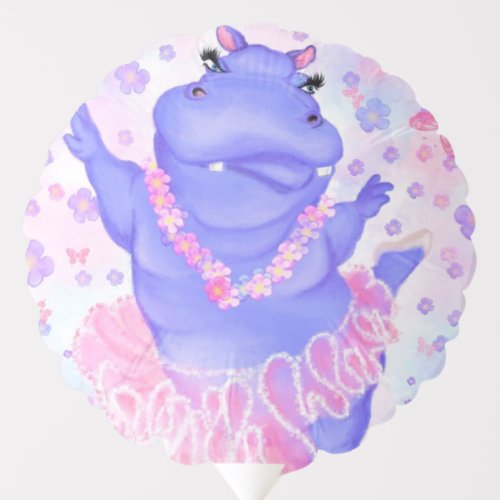 Ballerina Hippo Balloon Happy Ballet Dancer _ Fun