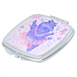 Ballerina Hippo Compact Mirror