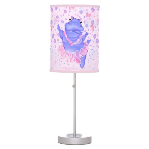 Ballerina Hippo Funny Lamp Happy Ballet Dancer