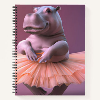 Ballerina Hippo Notebook