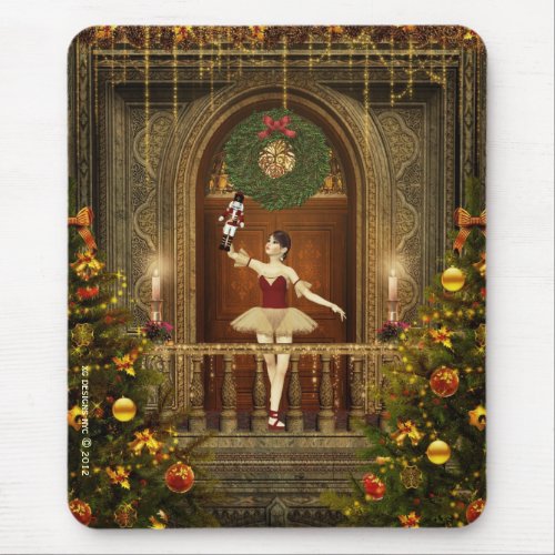 Ballerina holding Nutcracker Mousepad Mousemat