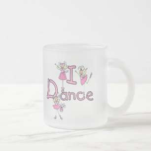 Ballerina I Dance T-shirts and Gifts Frosted Glass Coffee Mug