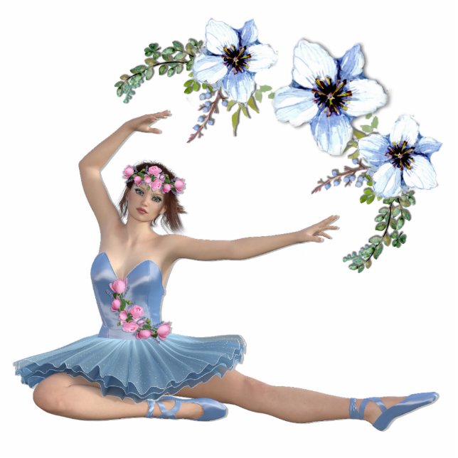 Ballerina in Blue  Cutout (Front)