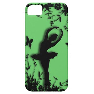 Ballerina in Garden Green iPhone 5 Case