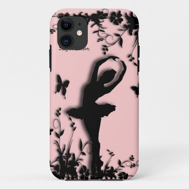 Ballerina in Garden Pink Personal iPhone 5 Case (Back)