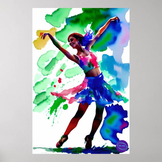 BALLERINA IN NEON OIL POSTER (Front)