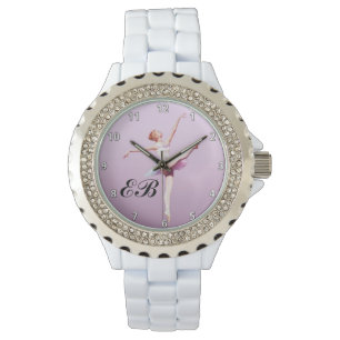 Ballerina in Pink and Lavender, Monogram Watch