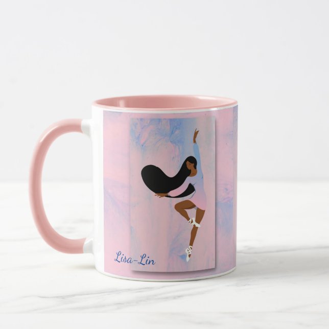Ballerina in Pink Coffee Mug (Left)