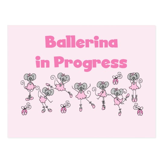 Ballerina in Progress T-shirts and Gifts Postcard