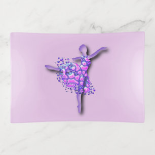 Ballerina In Purple Trinket Tray