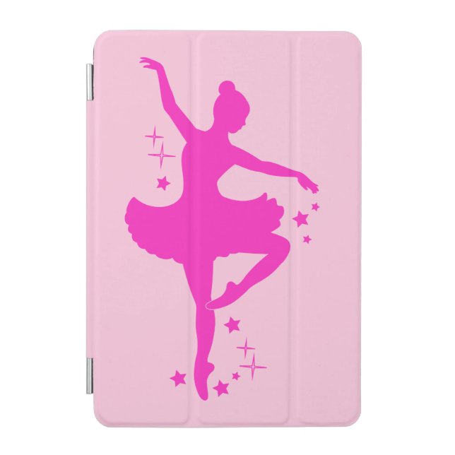 Ballerina in Silhouette with Stars iPad Mini Cover (Front)