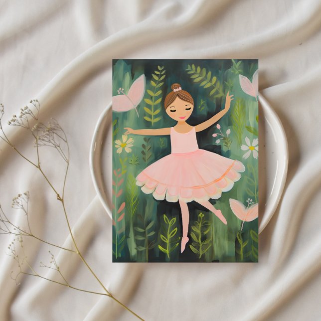 Ballerina in the Garden Postcard (Creator Uploaded)