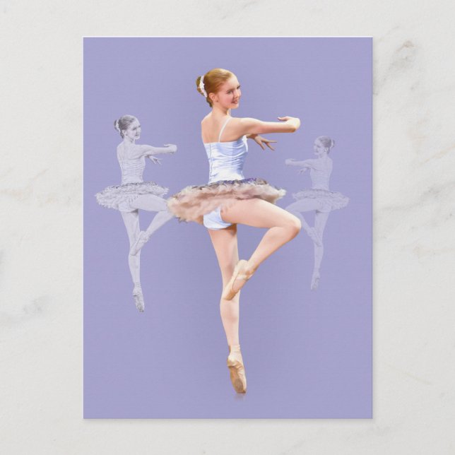Ballerina in Triplicate, Postcard (Front)