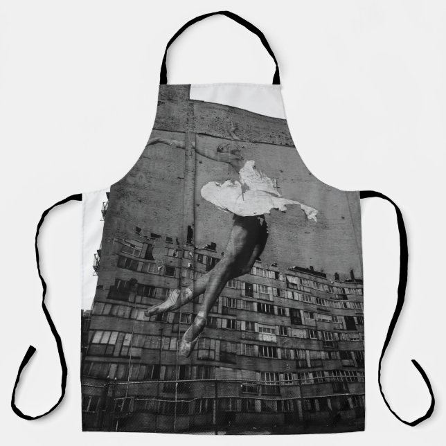 BALLERINA IN WHITE DRESS MURAL APRON (Front)
