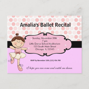 Ballerina Invitation