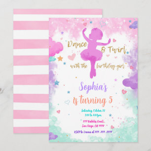 Ballerina Invitation