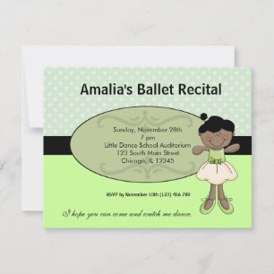 Ballerina Invitation