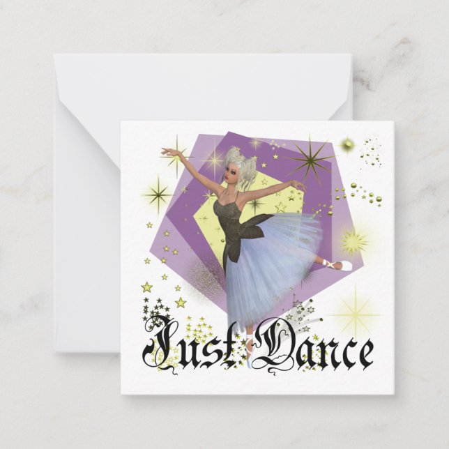 Ballerina - Just Dance Note Card (Front)